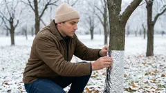 Kääri puiden rungot foliolla – ensi vuoden hedelmäsato kasvaa huomattavasti