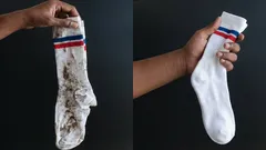 Lisää 4 ruokalusikallista 3 litraan vettä – jopa kaikkein vanhimmat sukat muuttuvat lumenvalkoisiksi